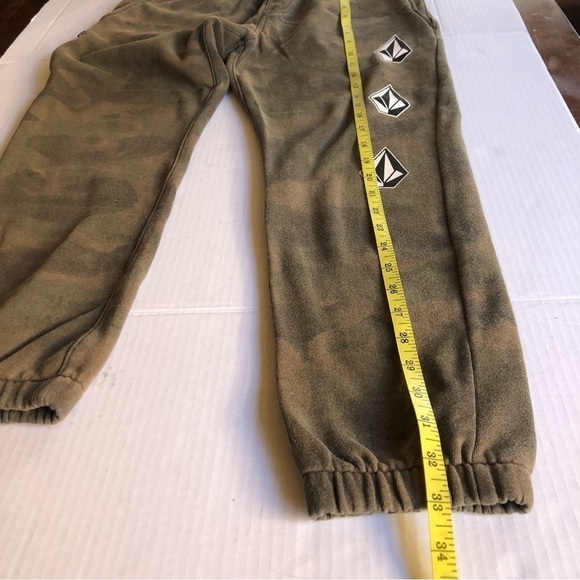 Volcom Deadly Stones Camouflaged Drawstring Distressed Sweatpants Joggers L/12Y - Picture 15 of 16